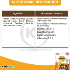 Nylabone All-Natural Pop-In Dog Treat Refills Chicken 30 Count 5.2-oz