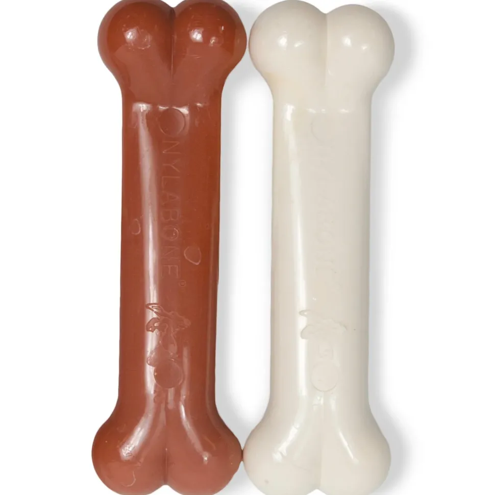 Nylabone Classic Power Chew Bacon & Chicken Flavor Durable Dog Toy Medium/Wolf - Up To 35 lbs 2 Count