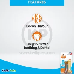 Nylabone Classic Puppy Chew Chicken & Peanut Butter Flavor Durable Dog Toy XS/Petite - Up To 15 lbs 2 Count