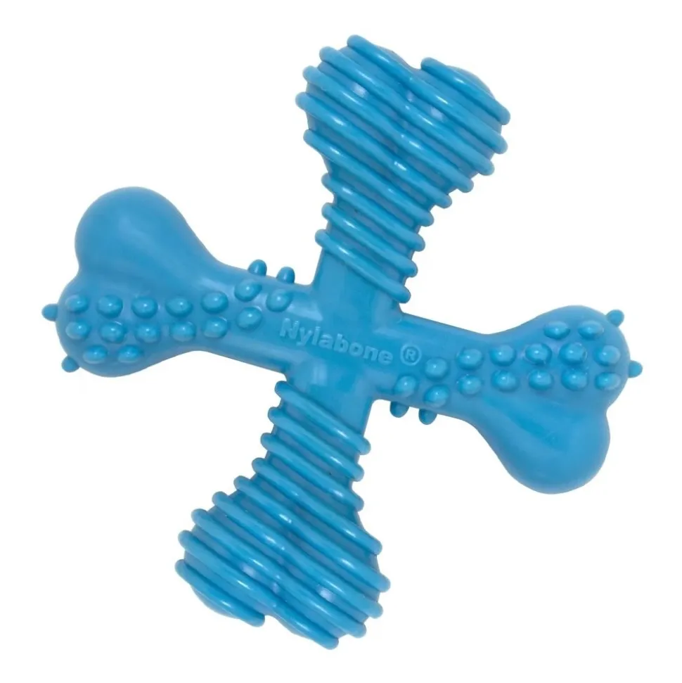 Nylabone Comfort Hold X Bone Power Chew Durable Dog Toy Beef Large/Giant - Up To 50 lbs