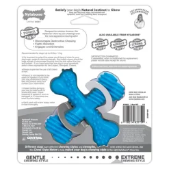 Nylabone Comfort Hold X Bone Power Chew Durable Dog Toy Beef Small/Regular - Up To 25 Ibs