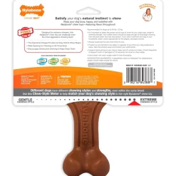 Nylabone Ergonomic Hold & Chew Wishbone Power Chew Durable Dog Toy Bison Large/Giant - Up To 50 lbs
