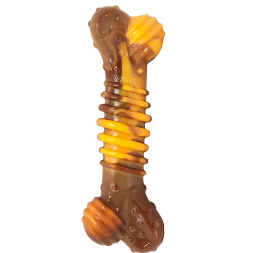 Nylabone Flavor Frenzy Power Chew Durable Dog Toy Philly Cheesesteak XL/Souper - 50+ lbs