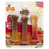 Nylabone Flavor Frenzy Power Chew Dog Toy Triple Pack Pancakes & Sausage, Roast Beef Club, & Lasagna XS/Petite - Up To 15 lbs 3 Count