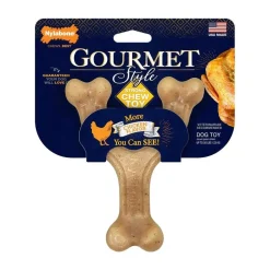 Nylabone Gourmet Style Strong Wishbone Dog Chew Toy Chicken Large/Giant - Up To 50 lbs