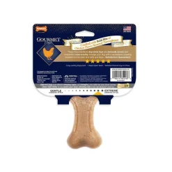 Nylabone Gourmet Style Strong Wishbone Dog Chew Toy Chicken Small/Regular - Up To 25 Ibs