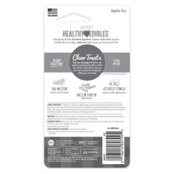 Nylabone Healthy Edibles All-Natural Long Lasting Dog Chew Treats Bacon Small/Regular - Up To 25 Ibs 1 Count