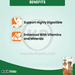 Nylabone Healthy Edibles All-Natural Long Lasting Dog Chew Treats Bacon Small/Regular - Up To 25 Ibs 1 Count