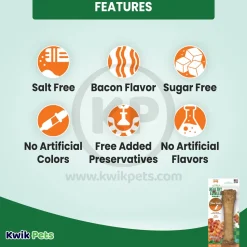 Nylabone Healthy Edibles All-Natural Long Lasting Chew Dog Treats Bacon Souper 50+ lbs