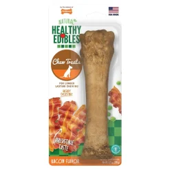 Nylabone Healthy Edibles All-Natural Long Lasting Chew Dog Treats Bacon Souper 50+ lbs