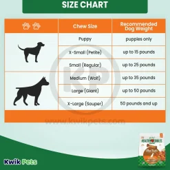 Nylabone Healthy Edibles All-Natural Long Lasting Chew Treats Bacon Medium/Wolf - Up To 35 lbs 7 Count