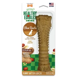 Nylabone Healthy Edibles All-Natural Long Lasting Peanut Butter Dog Chew Treats XL/Souper - 50+ lbs