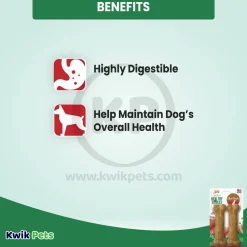Nylabone Healthy Edibles All-Natural Long Lasting Dog Chew Treats Roast Beef Wolf - Up To 35 lbs 2 Count