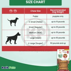 Nylabone Healthy Edibles All-Natural Long Lasting Dog Chew Treats Roast Beef XS/Petite - Up To 15 lbs 8 Count