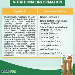 Nylabone Healthy Edibles All-Natural Long Lasting Dog Chew Treats Chicken Medium/Wolf - Up To 35 lbs 2 Count