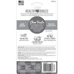 Nylabone Healthy Edibles All-Natural Long Lasting Dog Chew Treats Chicken Medium/Wolf - Up To 35 lbs 2 Count