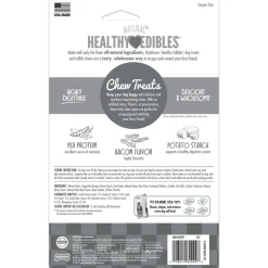 Nylabone Healthy Edibles All-Natural Long Lasting Dog Chew Treats Bacon XL/Souper - 50+ lbs 2 Count