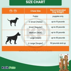 Nylabone Healthy Edibles All-Natural Long Lasting Chew Treats Bacon Medium/Wolf - Up To 35 lbs 2 Count