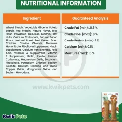 Nylabone Healthy Edibles All-Natural Long Lasting Chew Treats Bacon Medium/Wolf - Up To 35 lbs 2 Count