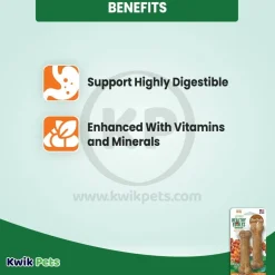 Nylabone Healthy Edibles All-Natural Long Lasting Chew Treats Bacon XS/Petite - Up To 15 lbs 2 Count