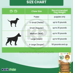 Nylabone Healthy Edibles All-Natural Long Lasting Dog Chew Treats Chicken XS/Petite - Up To 15 lbs 8 Count