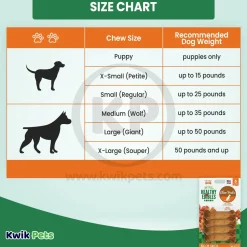 Nylabone Healthy Edibles All-Natural Long Lasting Chew Treats Bacon XS/Petite - Up To 15 lbs 8 Count