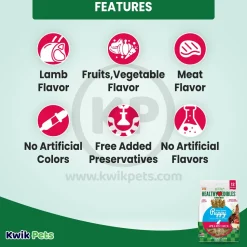 Nylabone Healthy Edibles Animal-Shaped Puppy Chew Treats Lamb & Apple Small/Regular - Up To 25 Ibs 12 Count