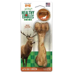 Nylabone Healthy Edibles Wild Natural Long Lasting Dog Chew Treats Venison Large/Giant - Up To 50 lbs