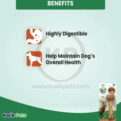 Nylabone Healthy Edibles Wild Natural Long Lasting Dog Chew Treats Venison Large/Giant - Up To 50 lbs