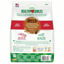 Nylabone Healthy Edibles Wild Natural Long Lasting Dog Chew Treats Bison Small/Regular - Up To 25 lbs 16 Count