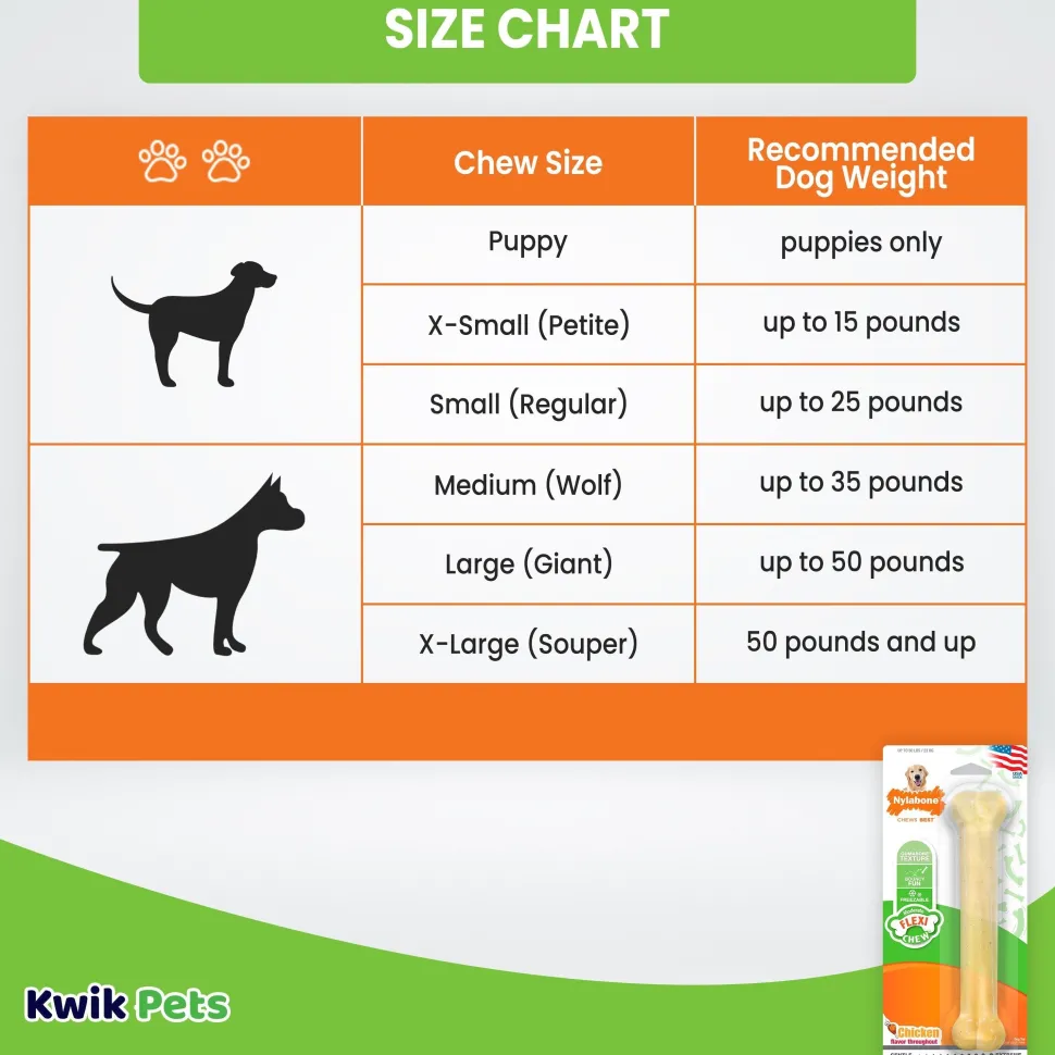 Nylabone Moderate Chew Dog Toy Chicken Large/Giant - Up To 50 lbs