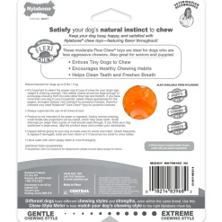 Nylabone Moderate FlexiChew Bone Dog Toy Peanut Butter & Bacon XXS/Tiny - Up To 8 lbs 2 Count