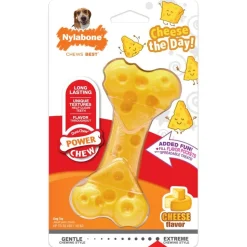 Nylabone Power Chew Cheese Dog Toy Medium - Up to 35 lbs