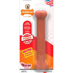 Nylabone Power Chew Dog Toy Bacon Large/Giant - Up To 50 lbs
