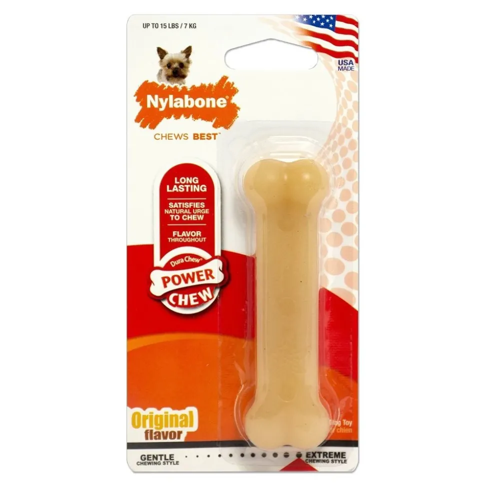 Nylabone Power Chew Dog Toy Original XS/Petite - Up To 15 lbs