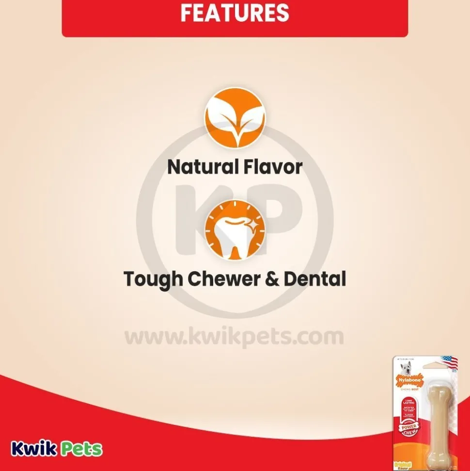 Nylabone Power Chew Dog Toy Original Small/Regular - Up To 25 Ibs