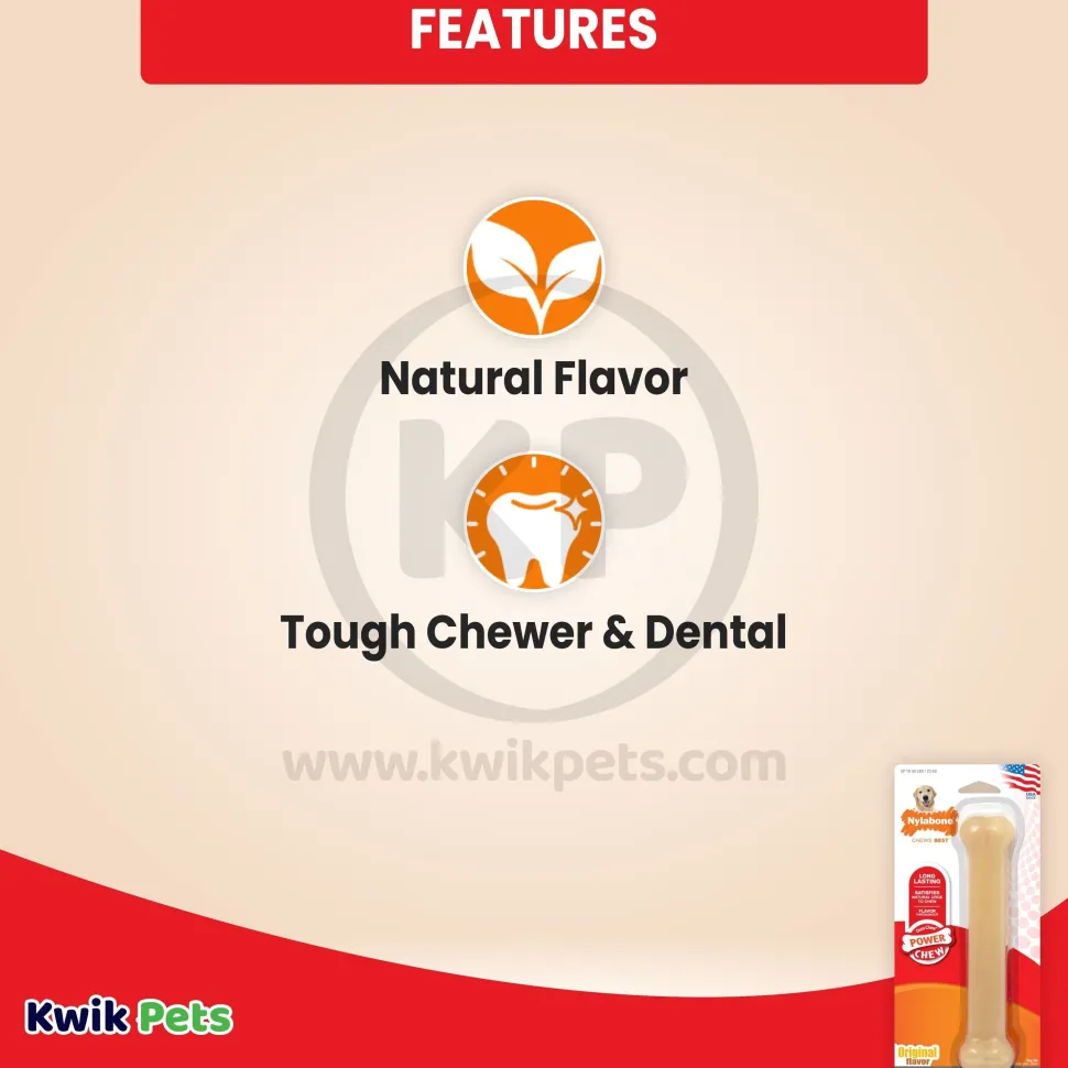 Nylabone Power Chew Dog Toy Original Large/Giant - Up To 50 lbs