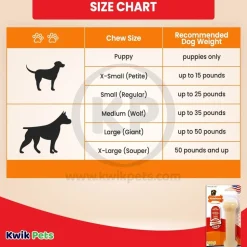 Nylabone Power Chew Dog Toy Original Medium/Wolf - Up To 35 lbs