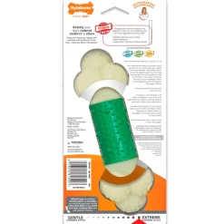 Nylabone Power Chew Double Action Durable Dog Toy Bacon Medium/Wolf - Up To 35 lbs