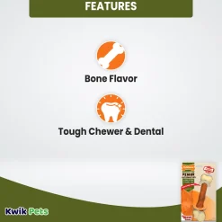 Nylabone Power Chew Femur Bone Alternative Dog Toy Beef Large/Giant - Up To 50 lbs