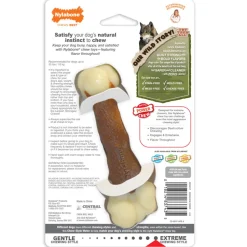 Nylabone Power Chew Femur Bone Alternative Dog Toy Beef Medium/Wolf - Up To 35 lbs
