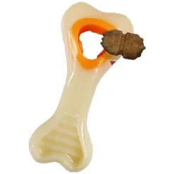 Nylabone Power Chew Knuckle Bone & Pop-In Treat Dog Toy Combo Chicken XS/Petite - Up To 15 lbs