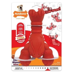 Nylabone Power Chew Lobster Dog Toy Filet Mignon XL/Souper - 50+ lb