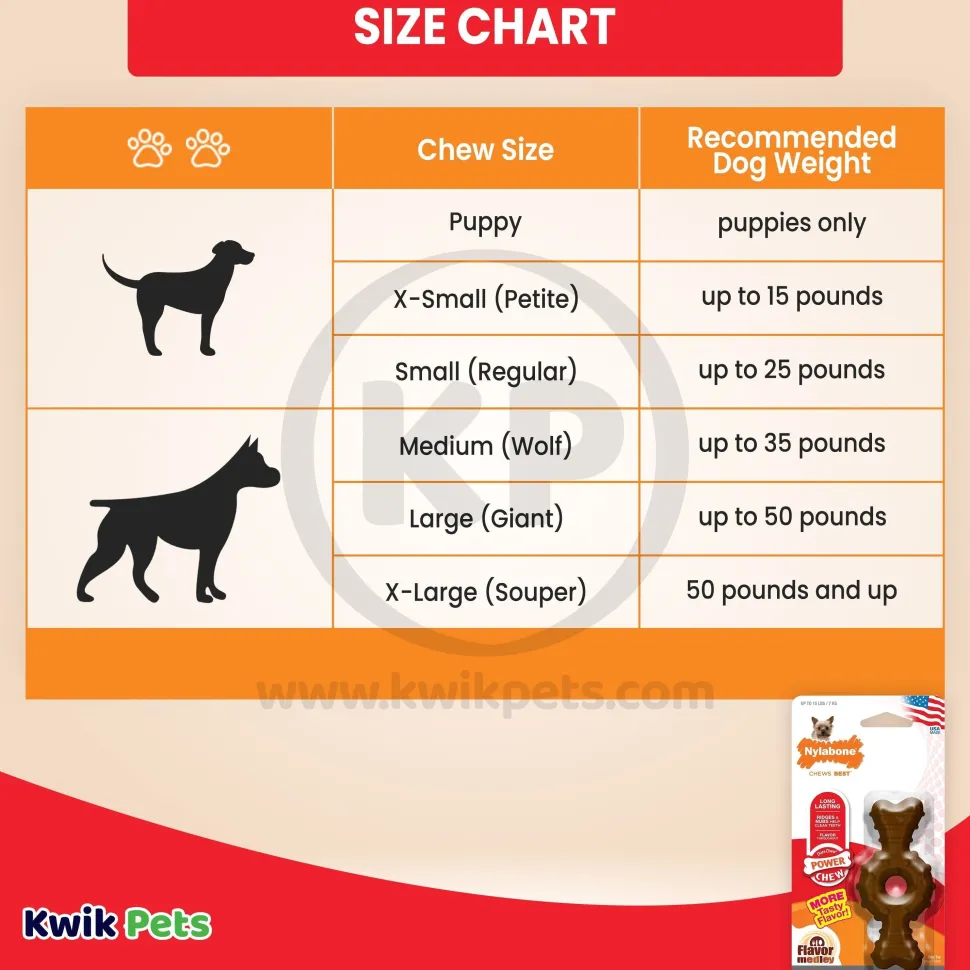 Nylabone Power Chew Ring Bone Dog Toy Medley Flavor XS/Petite - Up To 15 lbs