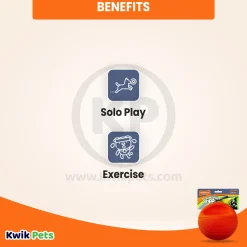 Nylabone Power Play Basketball B-Ball Gripz Dog Toy Large/Giant - Up To 50 lbs 6.5-in