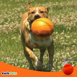 Nylabone Power Play Basketball B-Ball Gripz Dog Toy Medium/Wolf - Up To 35 lbs 4.5-in