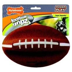 Nylabone Power Play Football Gripz Dog Toy Large/Giant - Up To 50 lbs 8.5-in