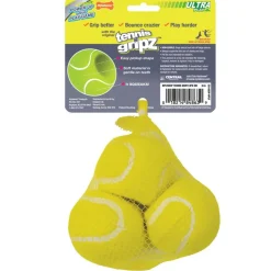 Nylabone Power Play Tennis Gripz Balls Dog Toy Small/Regular - Up To 25 lbs