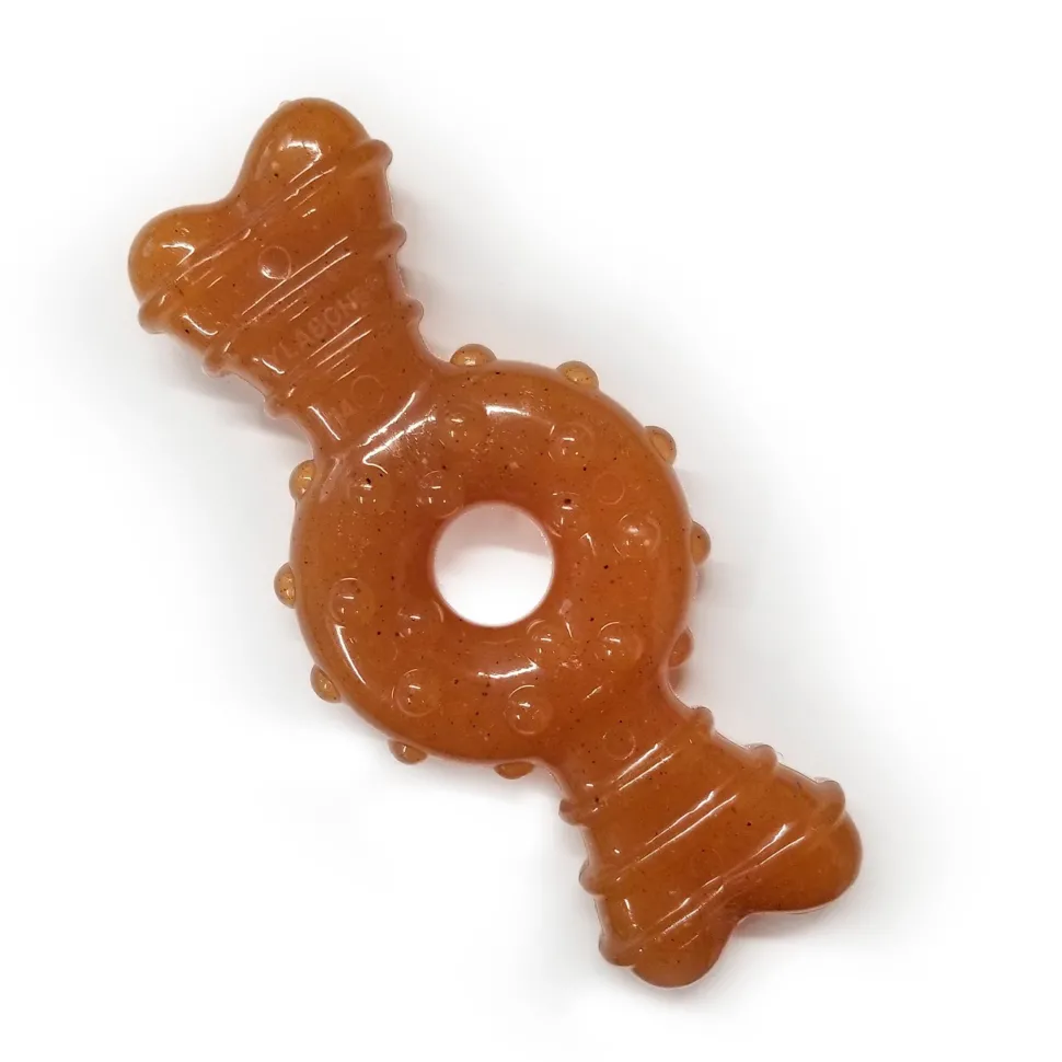 Nylabone Puppy Chew Ring Bone Teething Toy Chicken XS/Petite - Up To 15 lbs