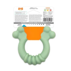 Nylabone Puppy Chew Sensory Material Teething Ring Toy Chicken Small/Regular - Up To 25 Ibs